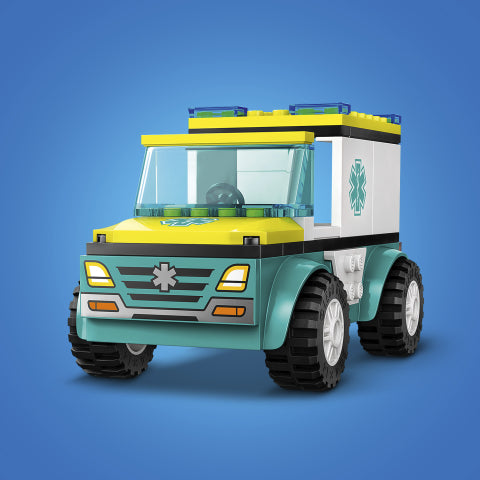 60403 LEGO 4+ City Emergency Ambulance and Snowboarder