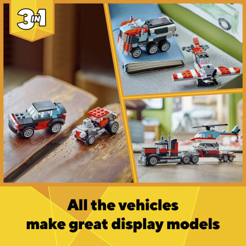 31146 LEGO Creator 3-in-1 Flatbed Truck with Helicopter