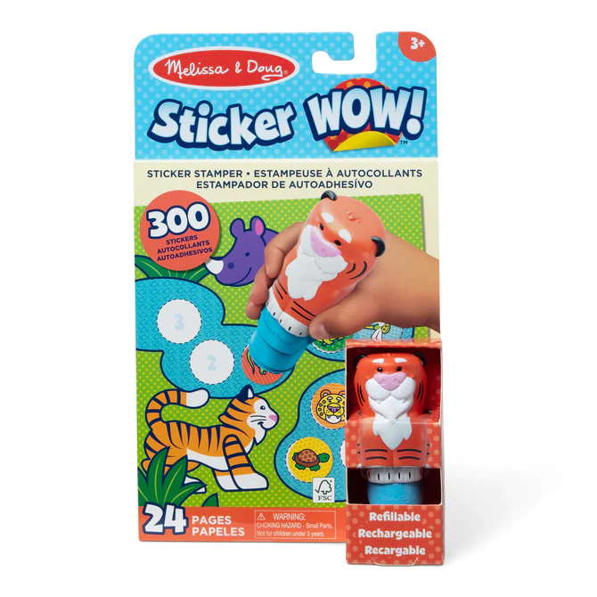 32014 Melissa & Doug Sticker WOW! Activity Pad & Sticker Stamper - Tiger