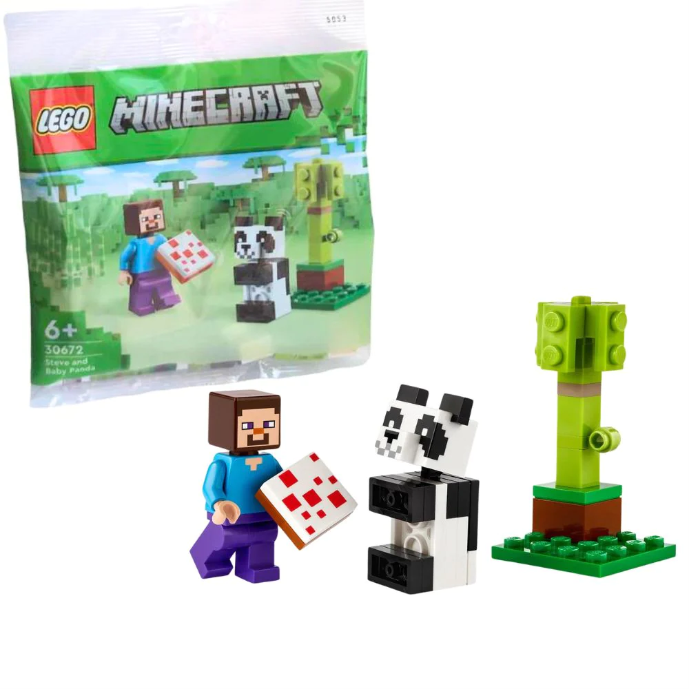 30672 LEGO Minecraft Steve and Baby Panda