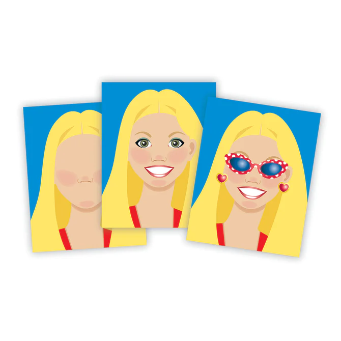 4195 Melissa & Doug Make-a-Face Sticker Pad - Fashion Faces