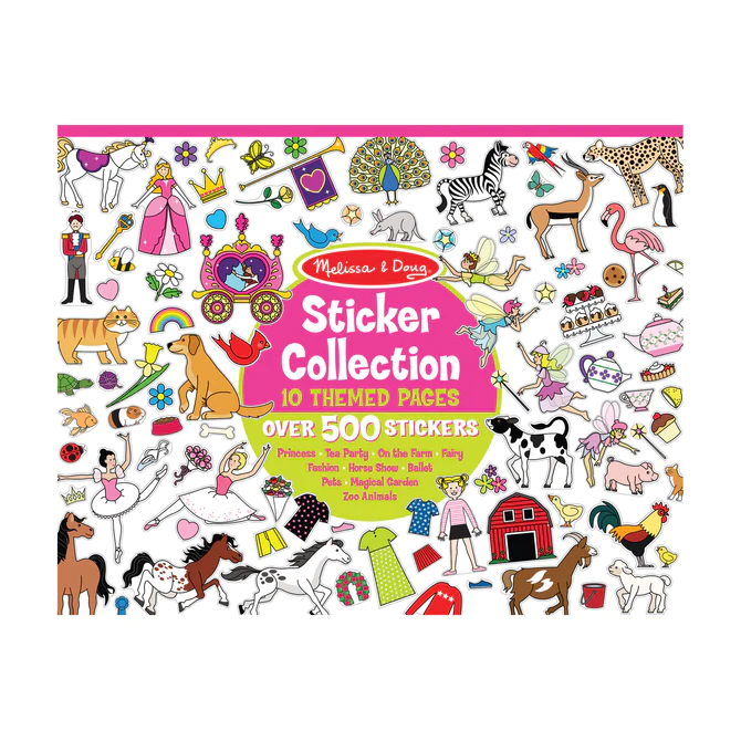 4247 Melissa & Doug Sticker Collection - Princesses, Tea Party, Animals, and More