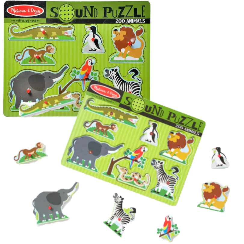 727 Melissa & Doug Zoo Animals Sound Puzzle