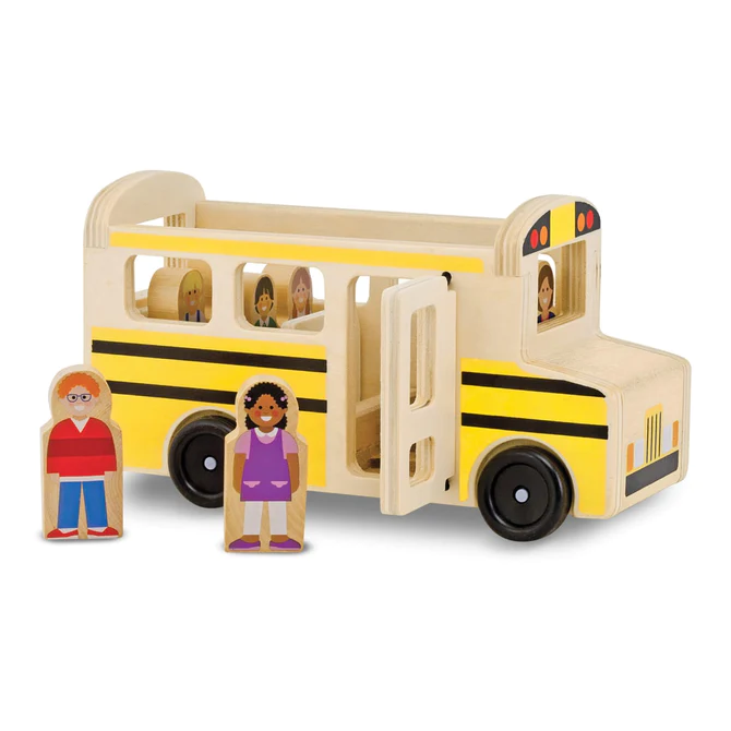 9395 Melissa & Doug Wooden Classic School Bus