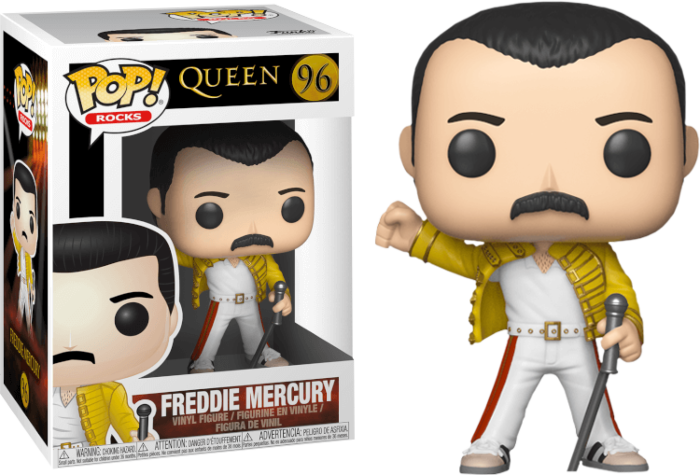 96 Funko POP! Queen - Freddie Mercury Wembley 1986