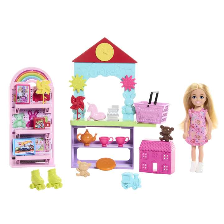 Barbie Chelsea Can Be… Toy Store Playset With Small Blonde Doll, Shop Furniture & 15 Accessories
