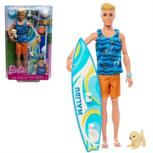 Barbie Ken Doll with Surfboard