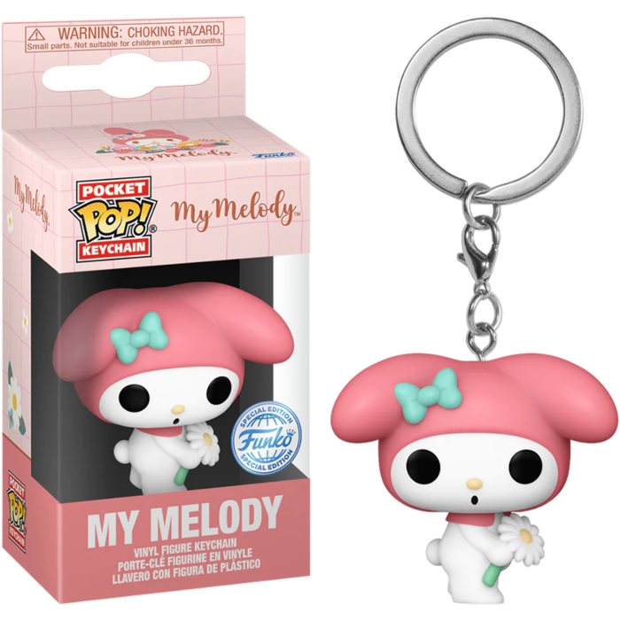 Funko POP! Keychain Hello Kitty - My Melody with Flower