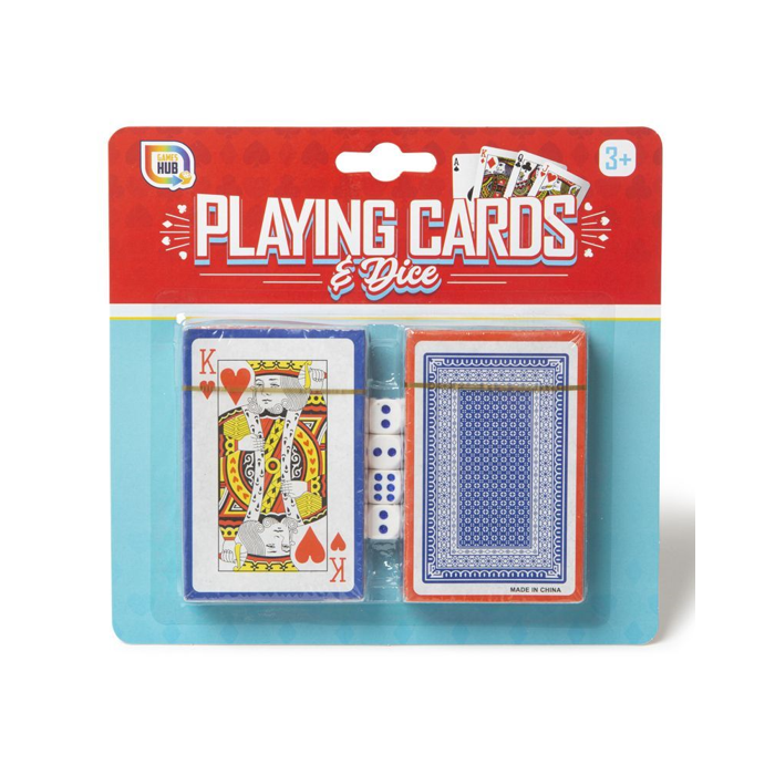 Games Hub Pack of 2 Playing Cards with Dice