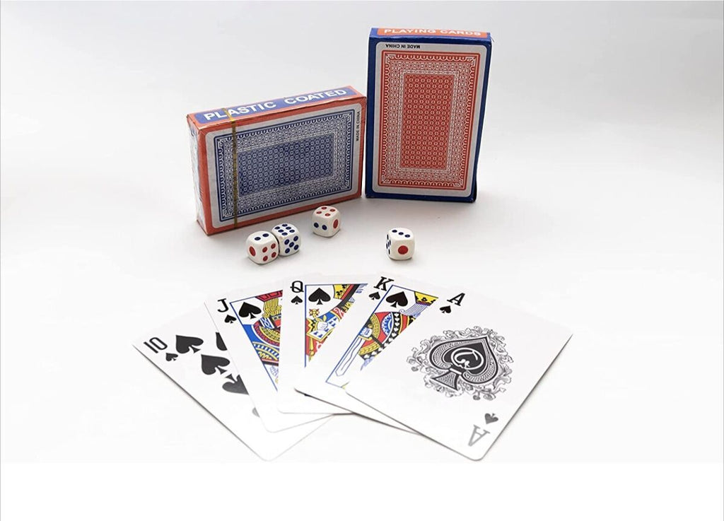 Games Hub Pack of 2 Playing Cards with Dice