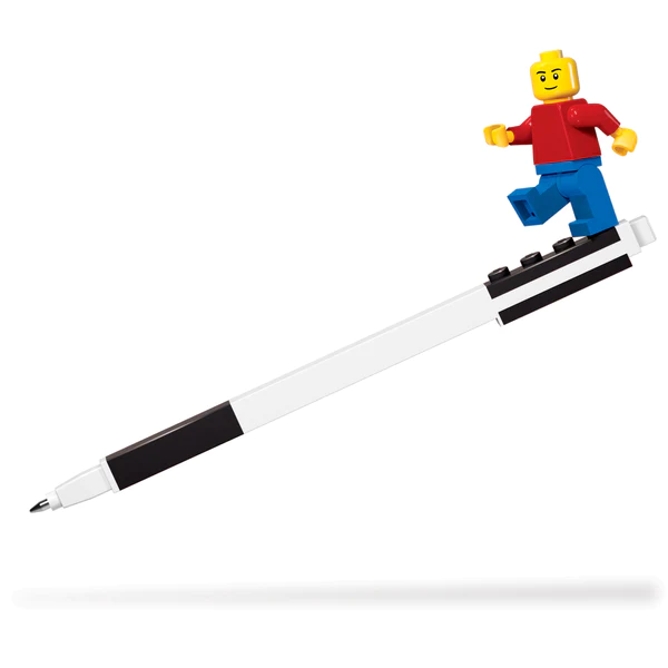 LEGO Iconic Black Gel Pen with Minifigure