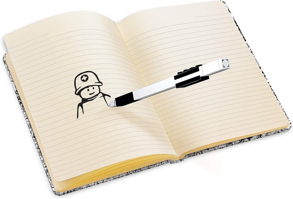 LEGO Iconic Notebook with Black Gel Pen (Minifigure Theme)