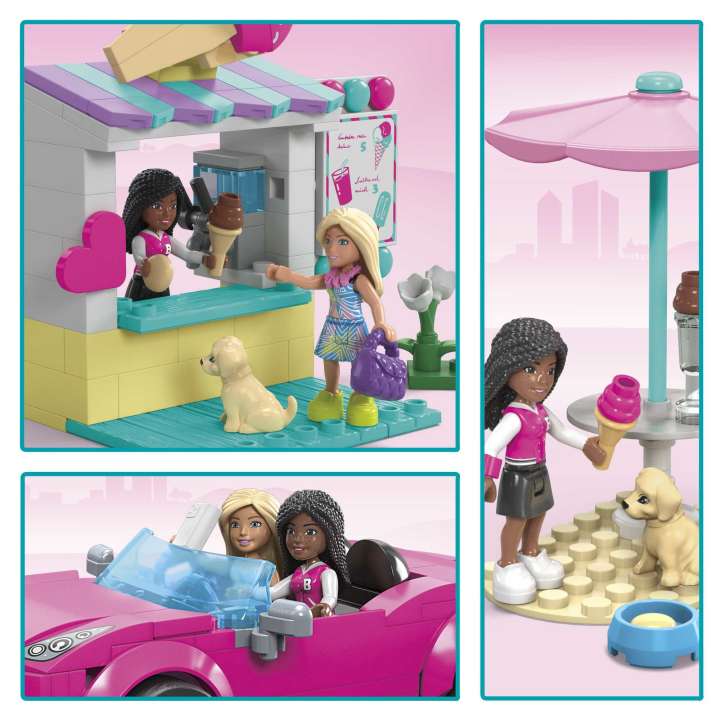 MEGA Barbie Convertible & Ice Cream Stand