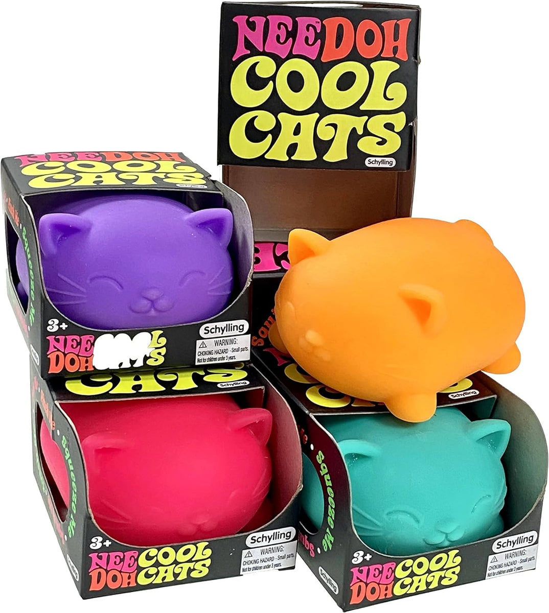 【90’s vintage 20471120Hyoma soft toy♪新品】 NeeDoh Cool Cats Asstd Each – Pops Toys
