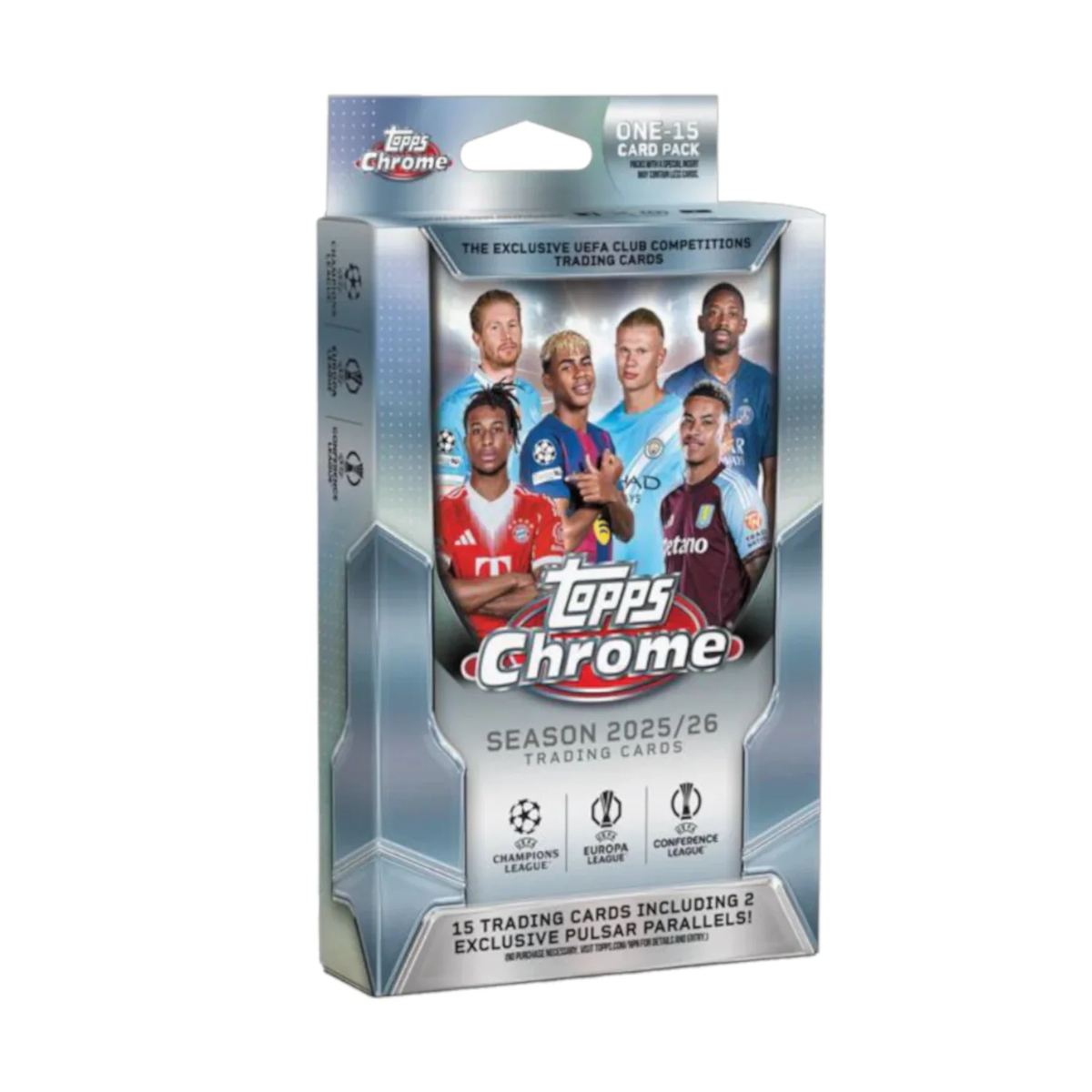 Topps Chrome® UEFA Club Competitions 2025-26 Hanger Box – Pops Toys