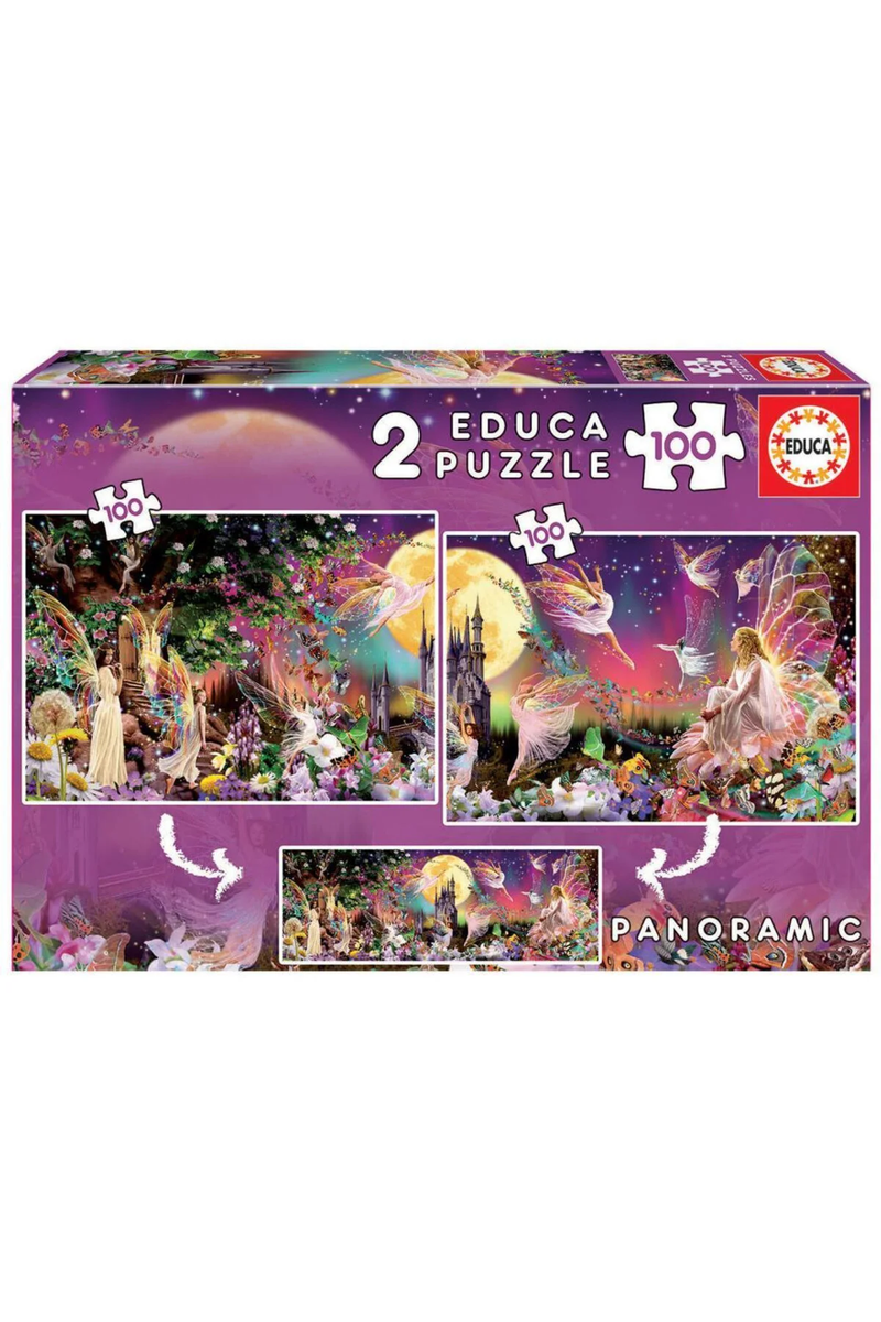joyfull666  Educa Puzzles (2x100 Piece) fairies – Pops Toys