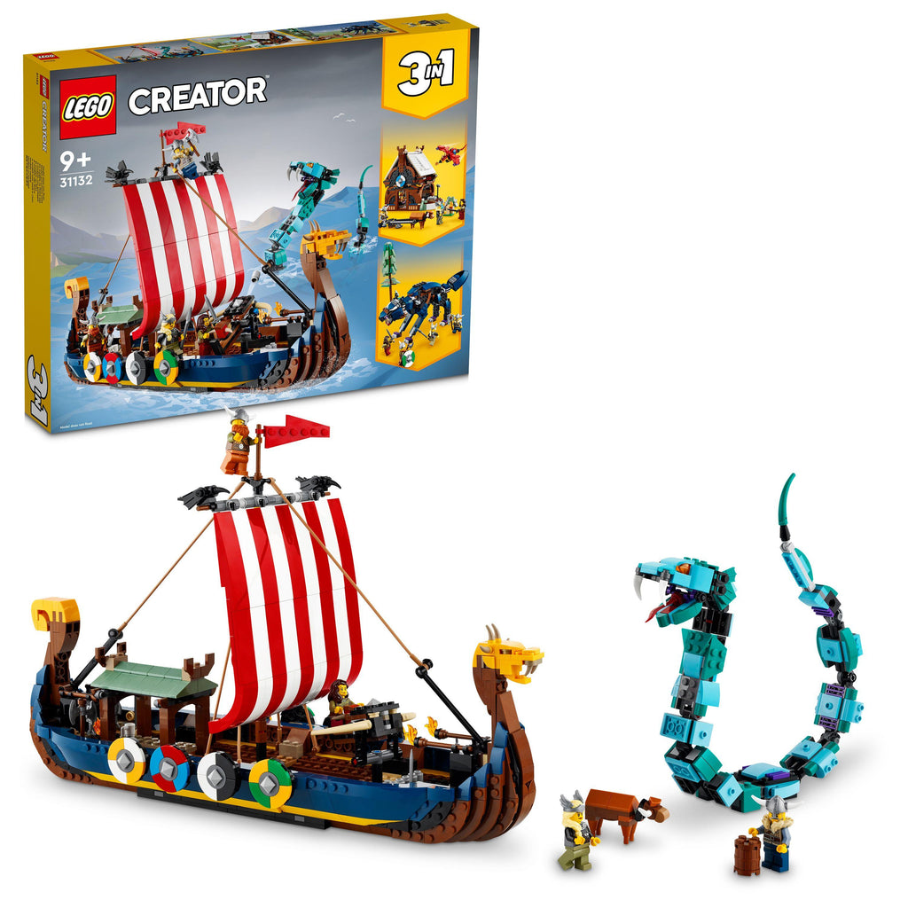31132 LEGO Creator 3 in 1 Viking Ship and the Midgard Serpent