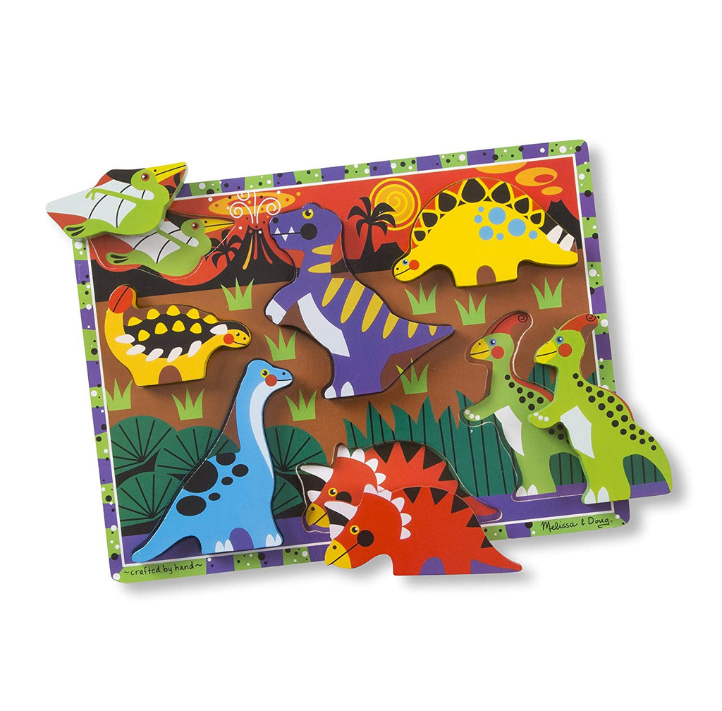 3747 Melissa & Doug Dinosaurs Chunky Puzzle