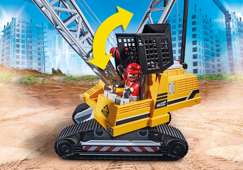 70442 Playmobil Cable Excavator with Building Section