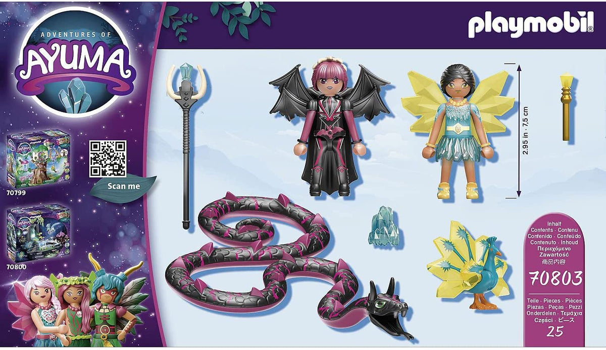 Playmobil Forest Fairy & Bat Fairy With Soul Animals - Magical Adventure Figures Set