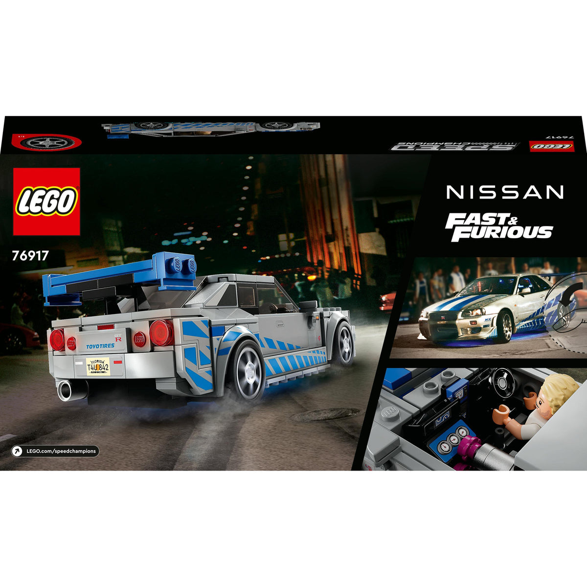 LEGO® Speed Champions 2 Fast 2 Furious Nissan Skyline GT-R (R34