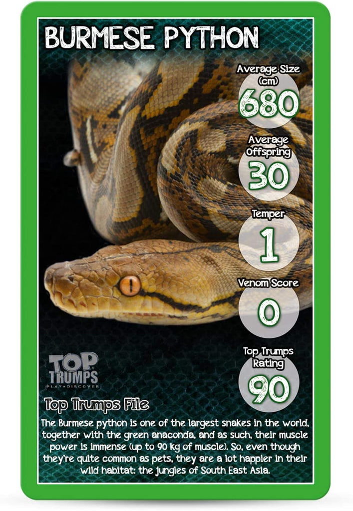 Top Trumps Snakes