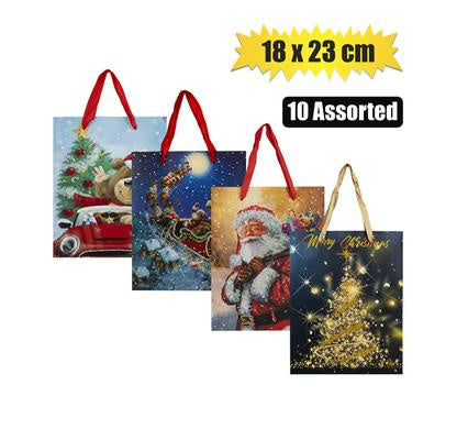 Gift Bag Christmas Small Assorted Designs Each