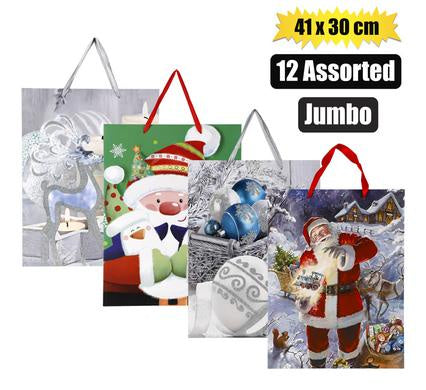 Gift Bag Christmas Large Asst Each