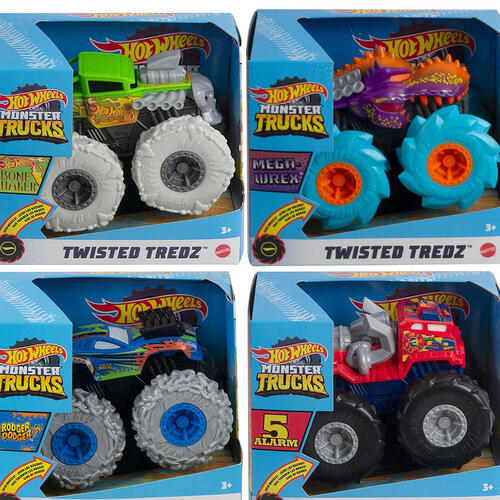 Hot Wheels Monster Trucks Twisted Tredz Asst Each