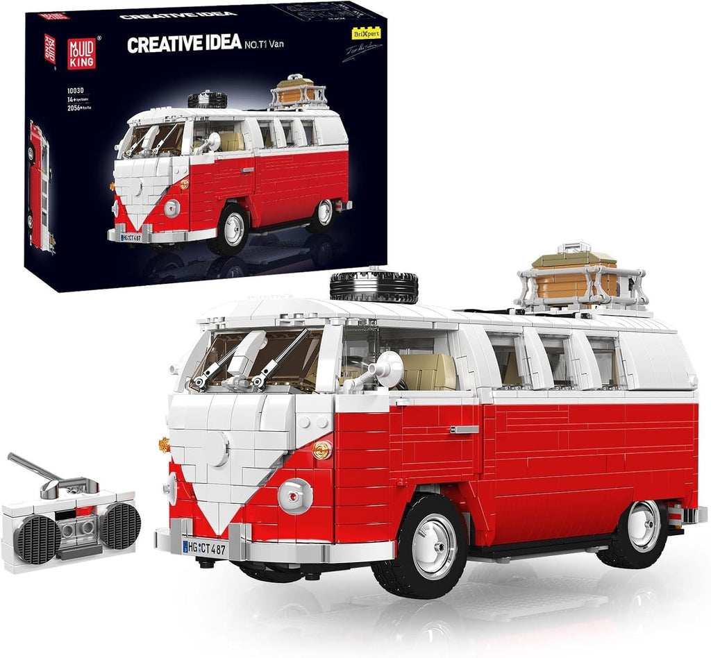 Mould King VW T1 Camper Van Building Blocks (2056pcs) - 31cm Long