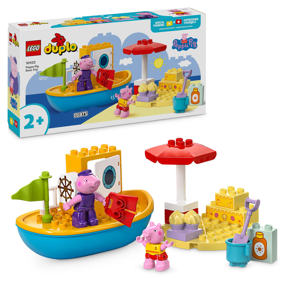 LEGO® DUPLO® Peppa Pig Boat Trip Toy for Toddlers 10432