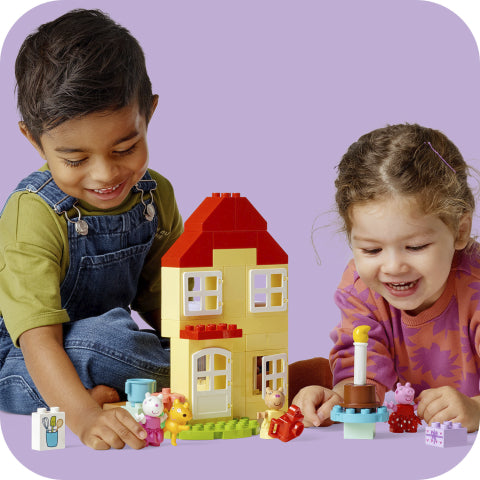 LEGO® DUPLO® Peppa Pig Birthday House Toy for Toddlers 10433