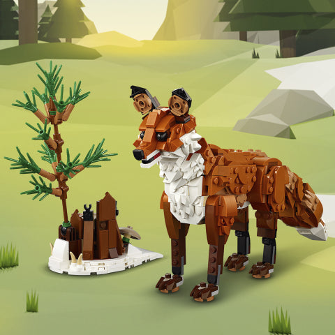 LEGO® Creator 3-in-1 Forest Animals: Red Fox Building Toy 31154