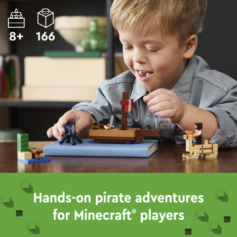 LEGO® Minecraft® The Pirate Ship Voyage Building Toy Set 21259