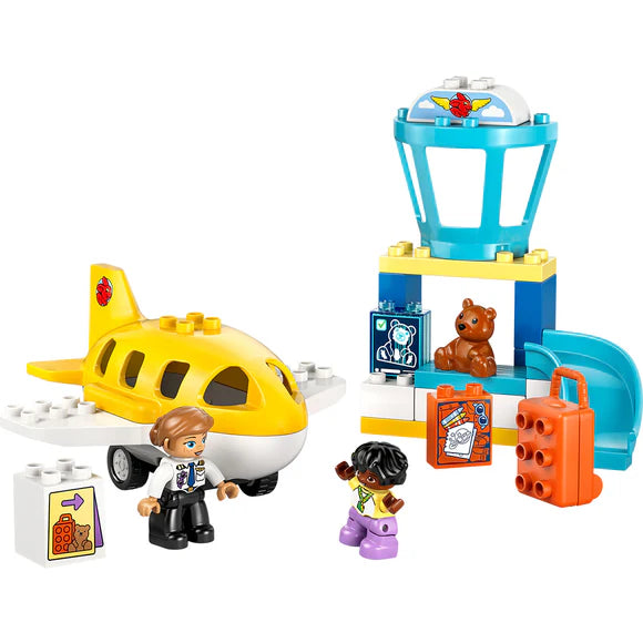 LEGO® DUPLO® Town First Time at the Airport Building Toy for Pretend Play 10443