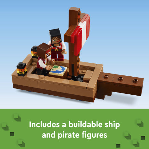 LEGO® Minecraft® The Pirate Ship Voyage Building Toy Set 21259