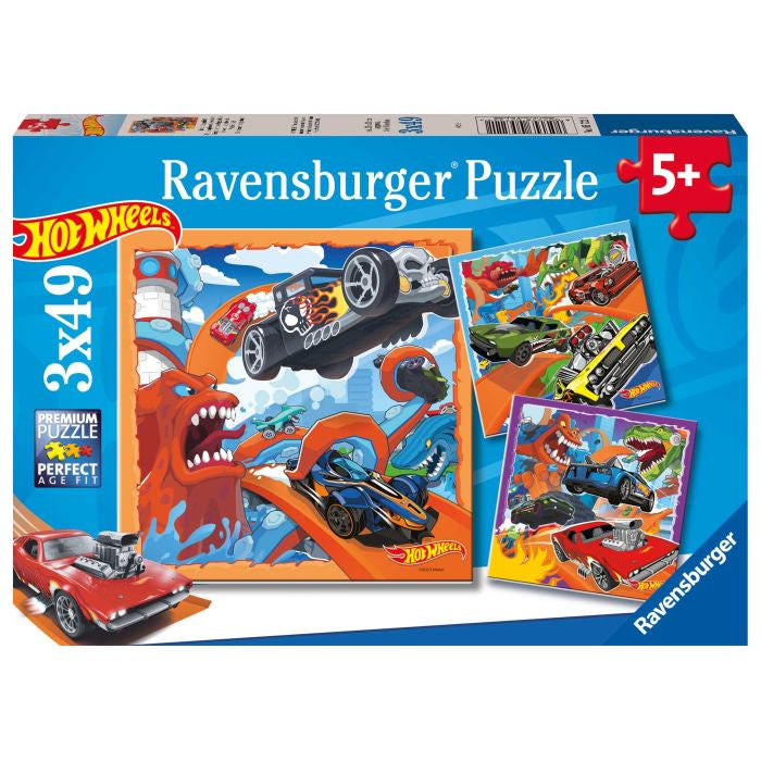 Ravensburger 3 x 49 Piece Puzzles - Hot Wheels