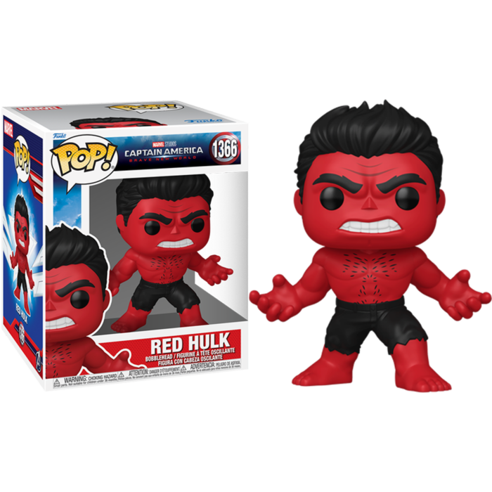 1366 FUNKO POP! Super:CA BNW - Red Hulk 6In