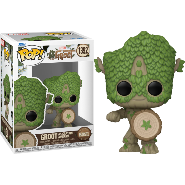 1392 Funko POP! Marvel 85th Anniversary We Are Groot - Groot as Captain America