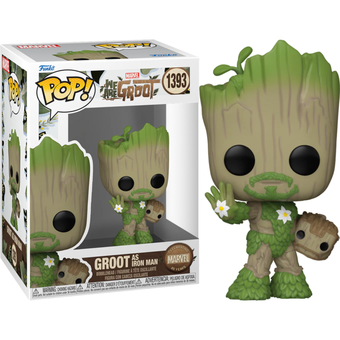 1393 Funko POP! Marvel 85th Anniversary We Are Groot - Groot as Iron Man