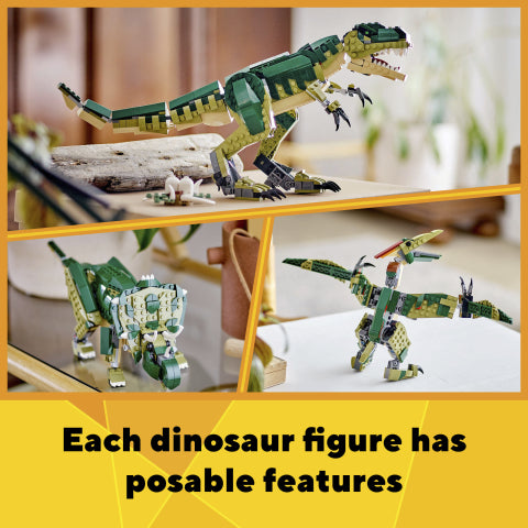 LEGO® Creator 3-in-1 T. rex Figure, Toy Dinosaur Set 31151