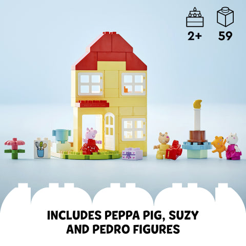 LEGO® DUPLO® Peppa Pig Birthday House Toy for Toddlers 10433