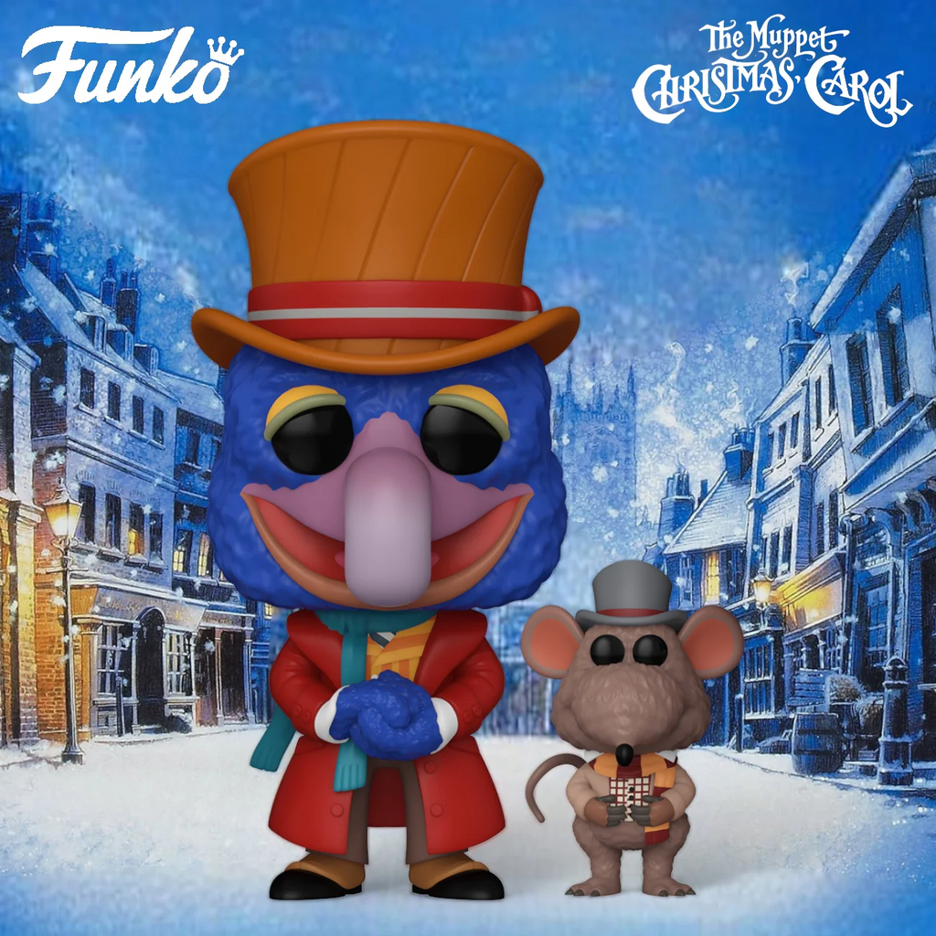 1456 Funko POP! The Muppet Christmas Carol (1992) - Charles Dickens with Rizzo