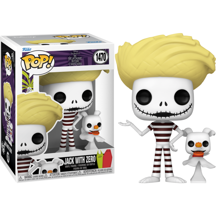 1470 Funko POP! The Nightmare Before Christmas - Jack Skellington with Zero at the Beach