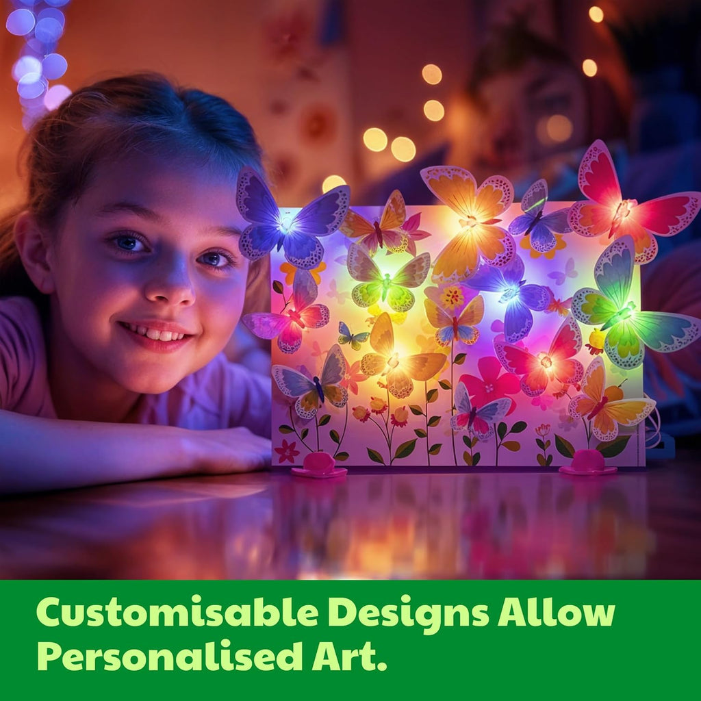 4M - Glow 3D Butterfly Canvas