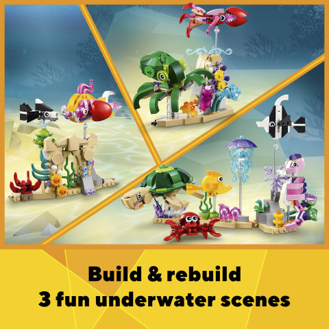 LEGO® Creator 3-in-1 Sea Animals Building Toy Set 31158