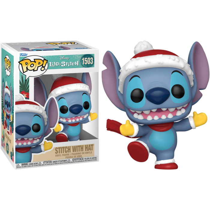 1503 Funko POP! Lilo & Stitch Holiday - Stitch with Santa Hat