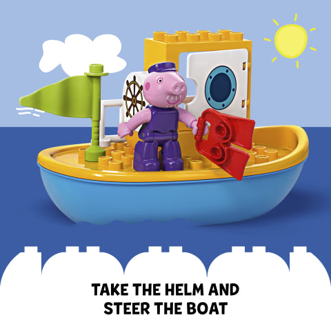 LEGO® DUPLO® Peppa Pig Boat Trip Toy for Toddlers 10432