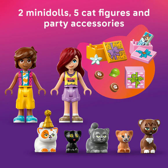 LEGO® Friends Cat Birthday Party & Tree House Building Kit Toy 42666