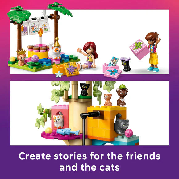 LEGO® Friends Cat Birthday Party & Tree House Building Kit Toy 42666
